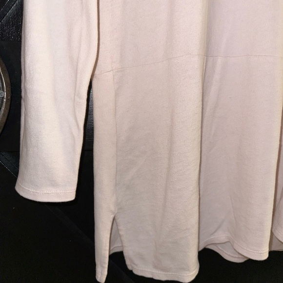 J. Jill Pure Jill Soft-Touch 100% Cotton Light Pink Buttery Soft Tunic Top Sz M - Picture 4 of 6